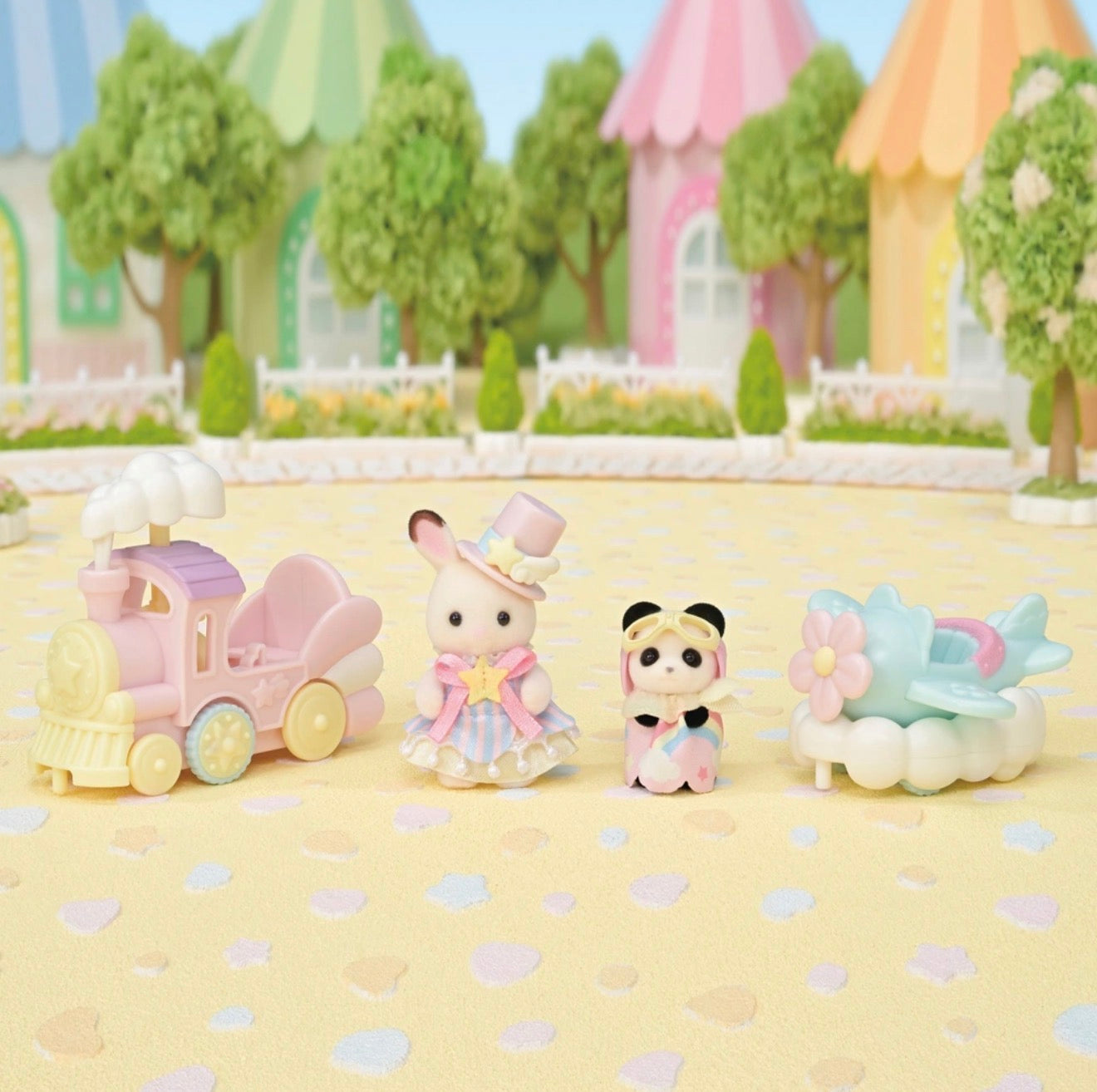 Amusement Park Ride Set – Plane & Train (2024)