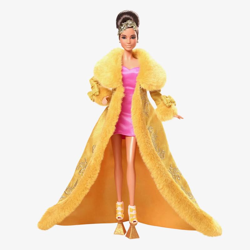 Guo Pei Barbie® Doll Wearing Golden-Yellow Gown (2022)