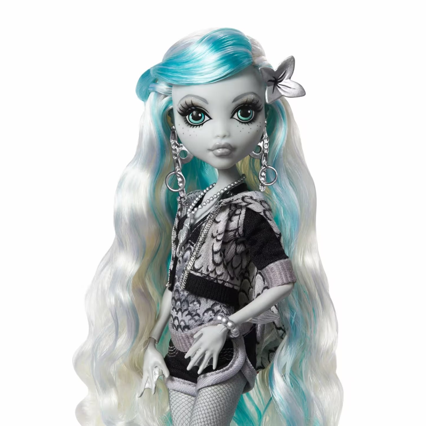 Monster High Reel Drama Doll-Lagoona Blue in Black And White