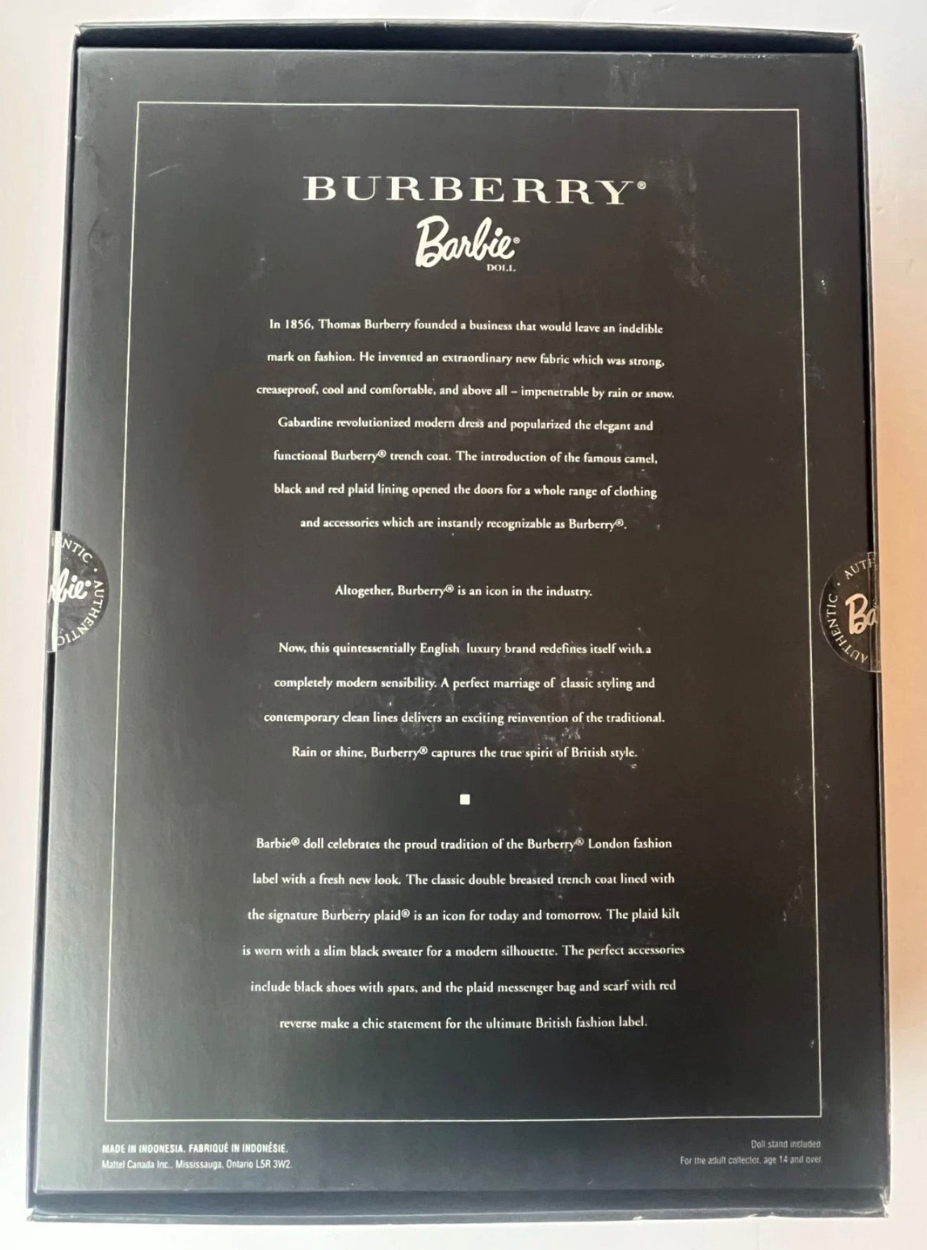 Burberry® Barbie® Doll (2001)