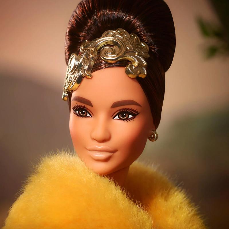 Guo Pei Barbie® Doll Wearing Golden-Yellow Gown (2022)
