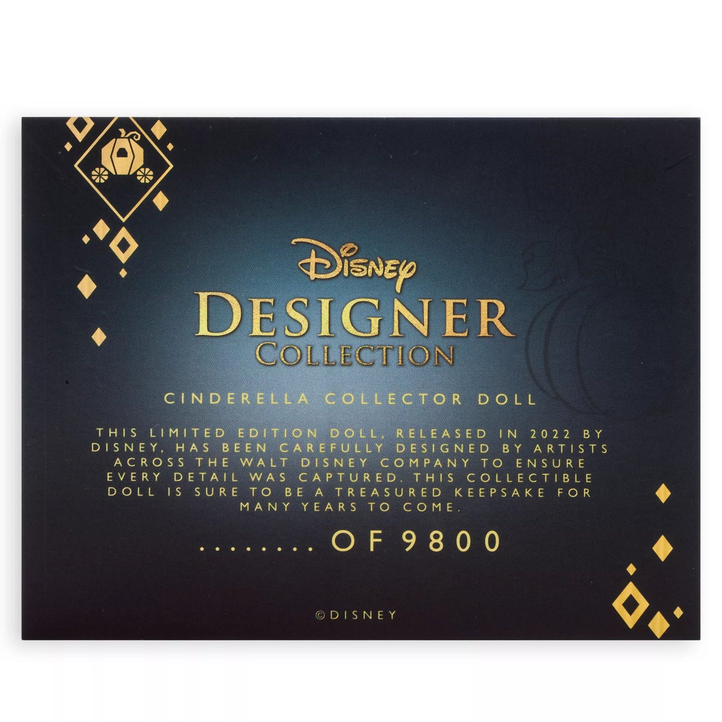 Disney Limited Edition Designer Collection - Cinderella