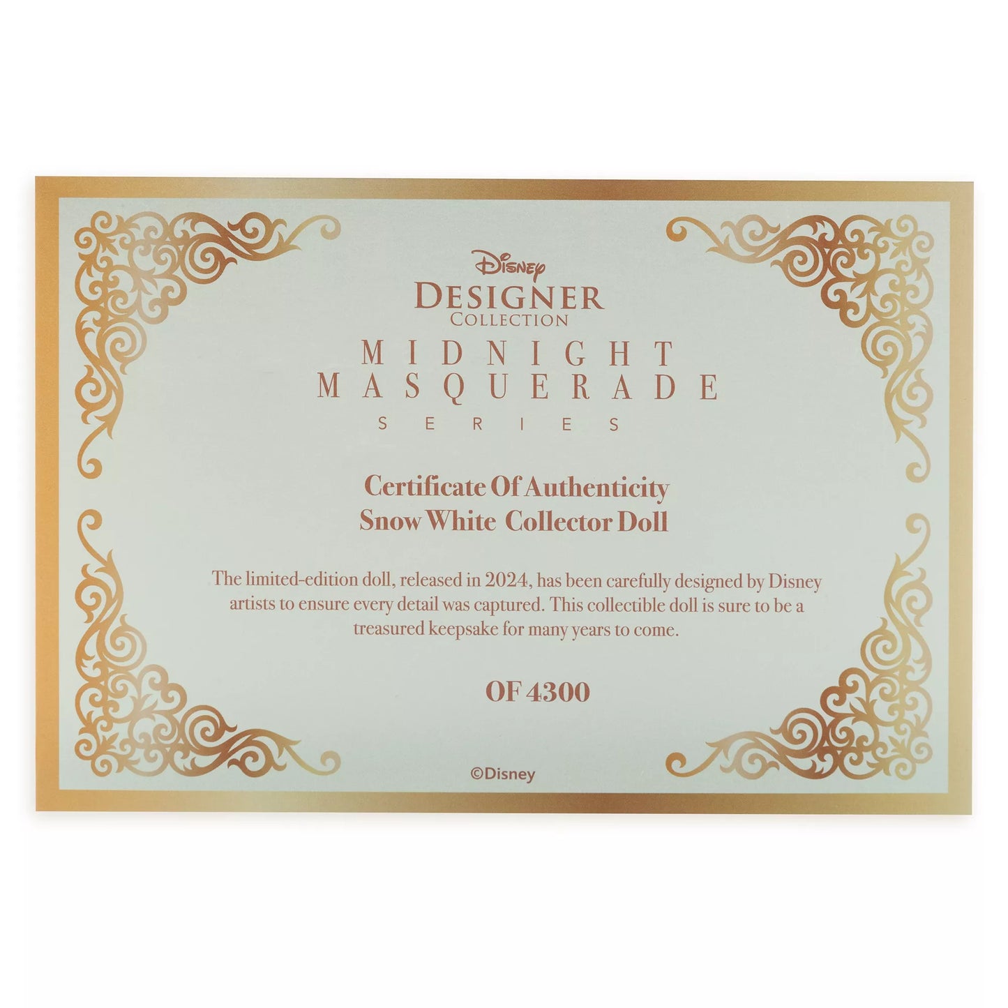 Snow White Limited Edition Doll, Disney Designer Collection Midnight Masquerade Series (2019)