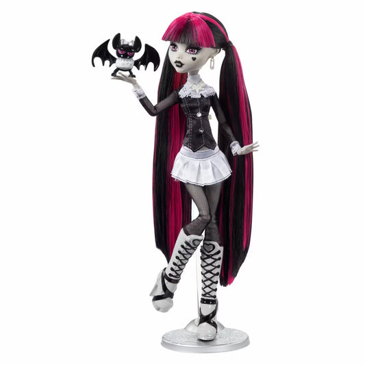 Monster High Reel Drama Doll-Draculaura in Black And White (2025)