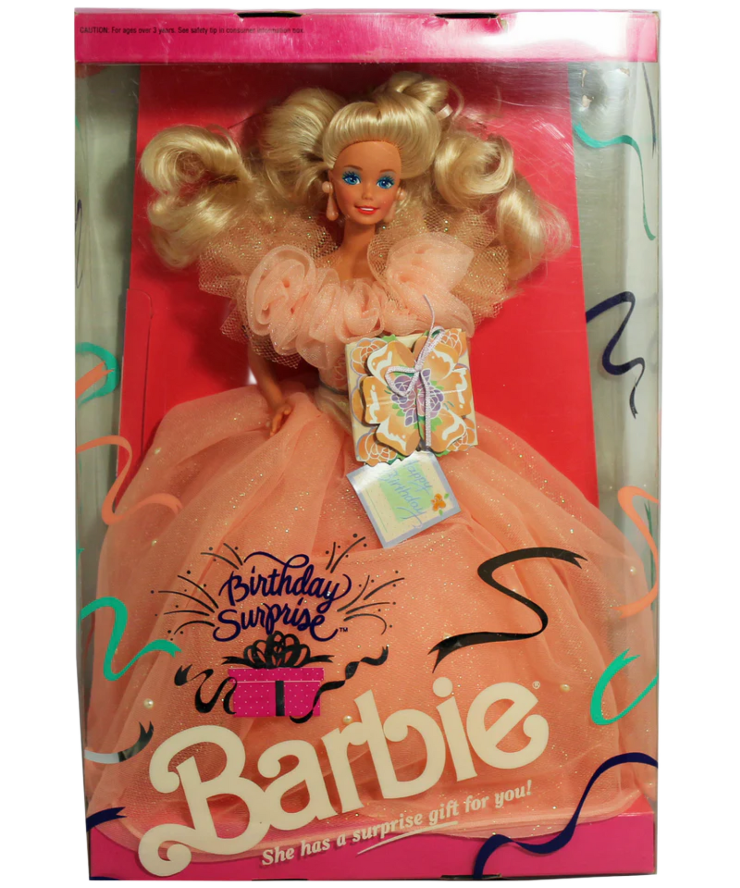 Birthday Surprise Barbie Doll With Surprise Gift For You! (1991)