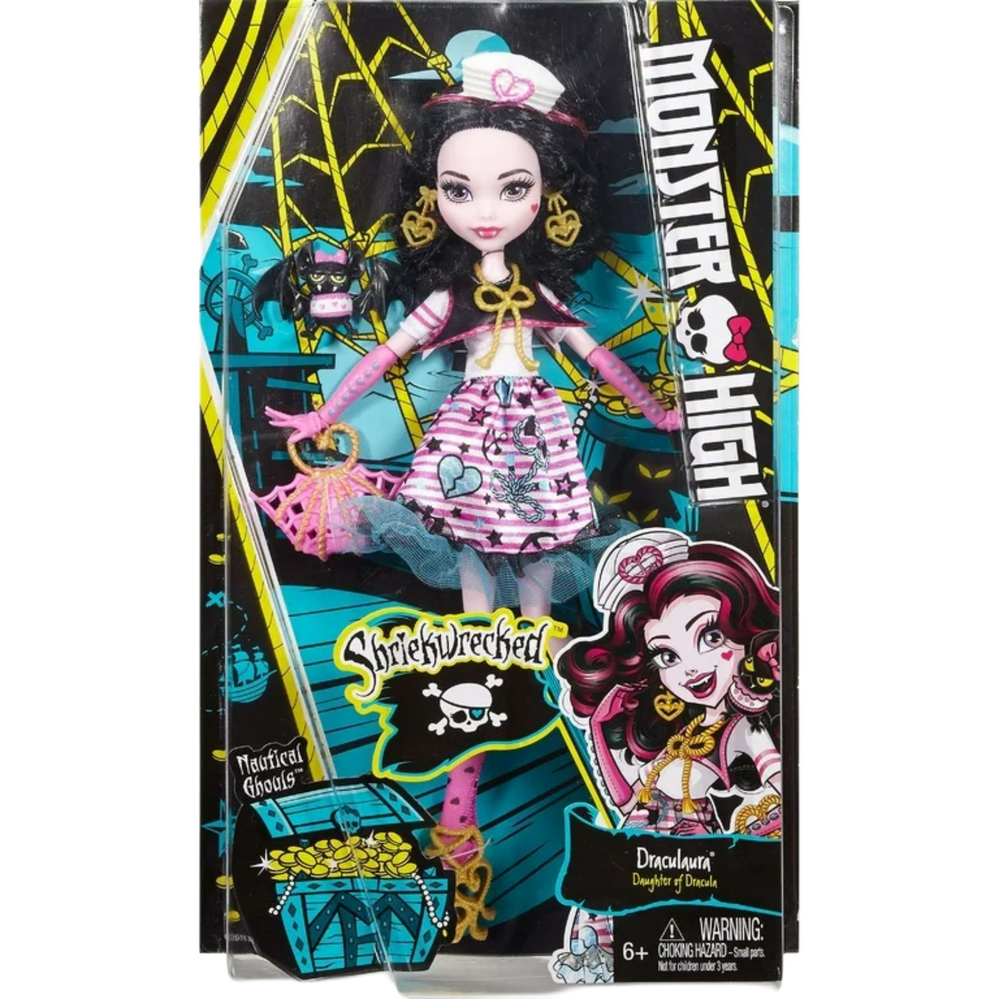 Monster High Shriekwrecked Nautical Ghouls-Draculaura (2016)