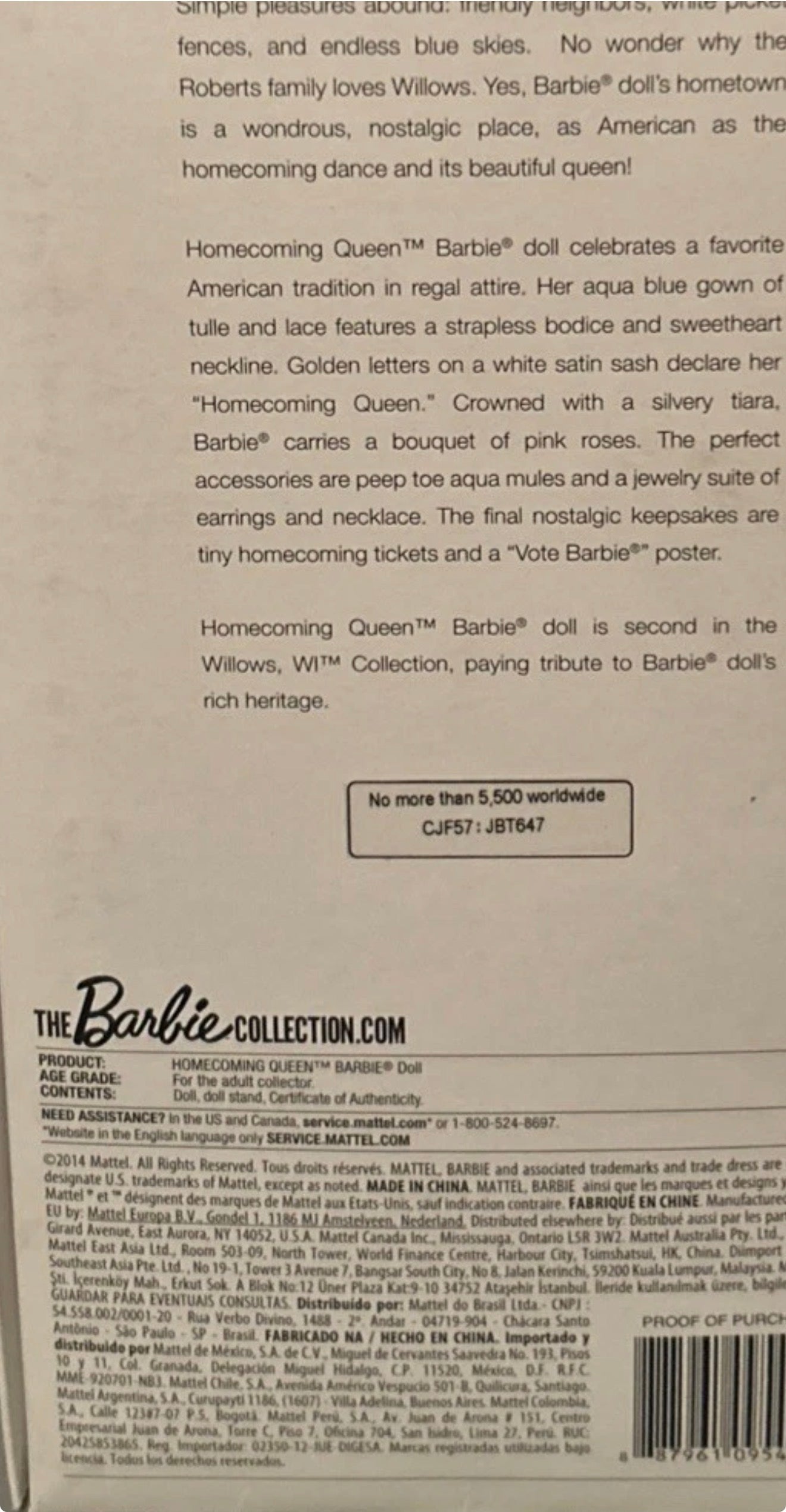 Homecoming Queen™ Barbie® Doll (2015)