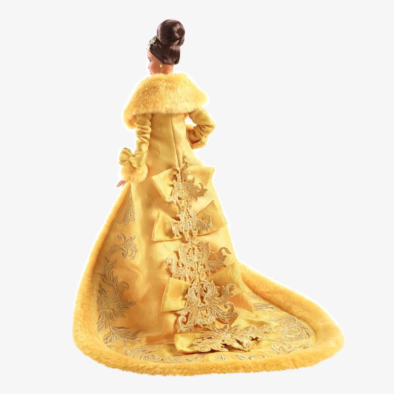 Guo Pei Barbie® Doll Wearing Golden-Yellow Gown (2022)