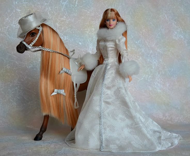 Barbie Winter Ride Horse Gift Set (1998)