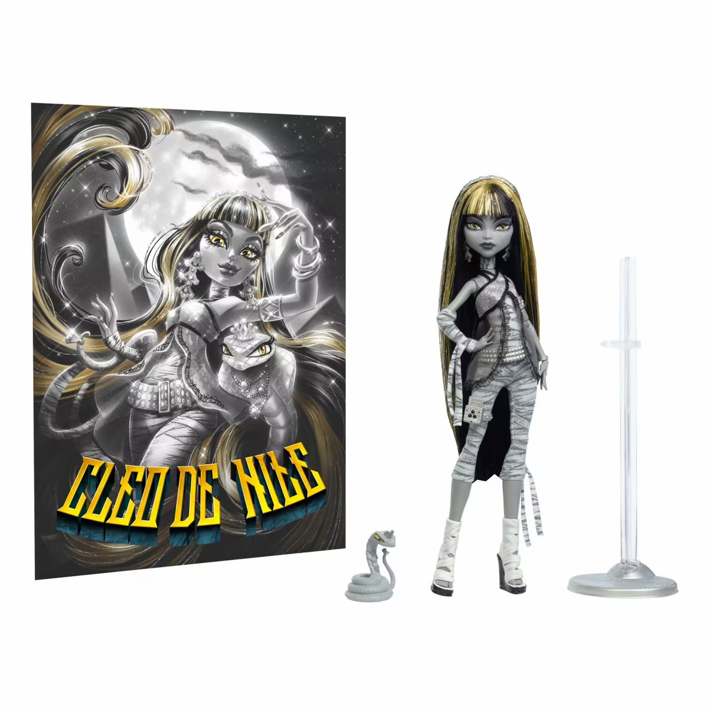 Monster High Reel Drama-Cleo De Nile Black And White (2025)