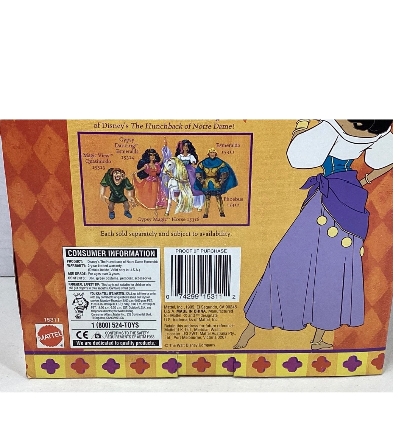 Disney's Hunchback of Notre Dame Esmeralda (1995)