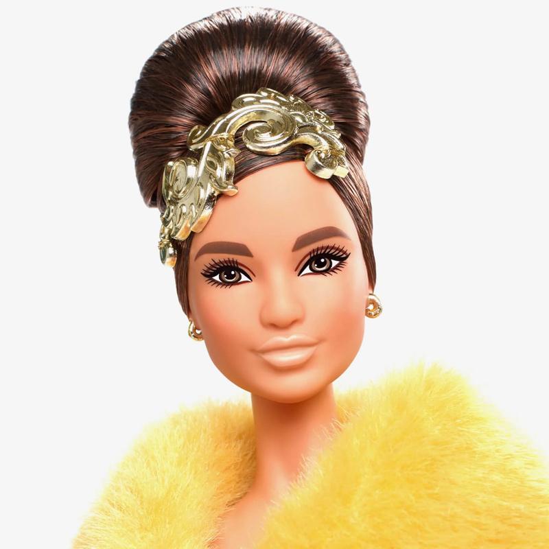 Guo Pei Barbie® Doll Wearing Golden-Yellow Gown (2022)