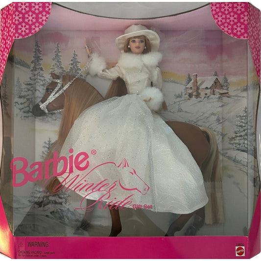 Barbie Winter Ride Horse Gift Set (1998)