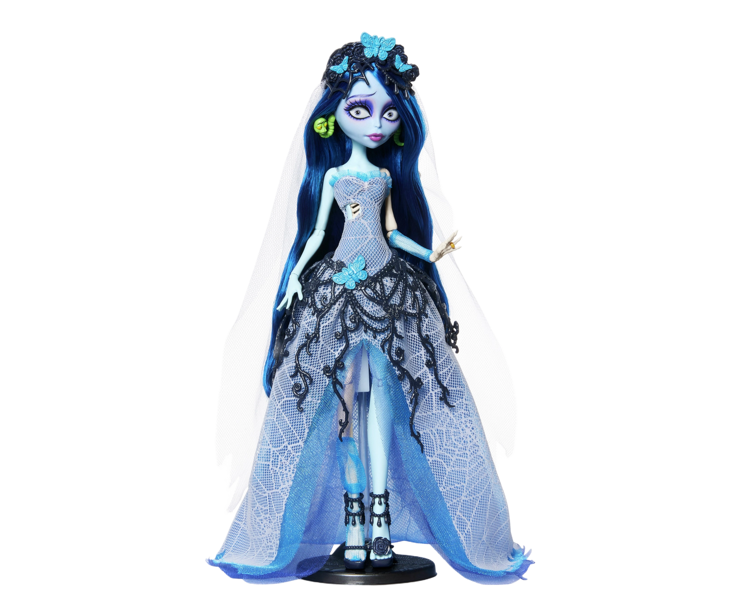 Monster High Skullector Corpse Bride Collectible Doll, Emily in Gothic Wedding Dress With Veil (2025)