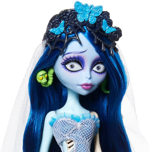 Monster High Skullector Corpse Bride Collectible Doll, Emily in Gothic Wedding Dress With Veil (2025)